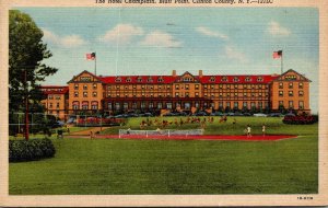 New York Clinton County Bluff Point The Hotel Champlain 1948 Curteich