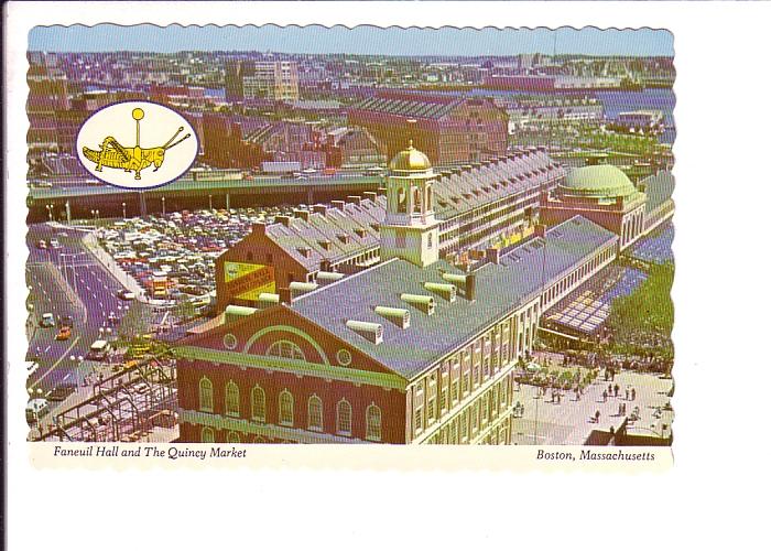 Quincy Market and Faneuil Hall, Boston Massachusetts, Photo Alan Klein, Grass...