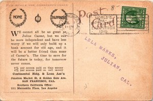 July Calender Continental Building and Loan Advertising BIN