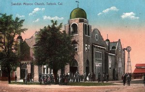 C.1910 Swedish Mission Church, Turlock, Cal. Postcard P136