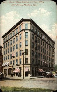 Meridian Mississippi MS Miazza Woods Bldg c1910 Postcard