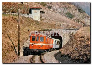 Postcard Modern Tram abde 4 4 ??1 B2 31 out of the tunnel Verchiez