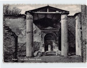 Postcard House of the big fontaine, Pompei, Italy