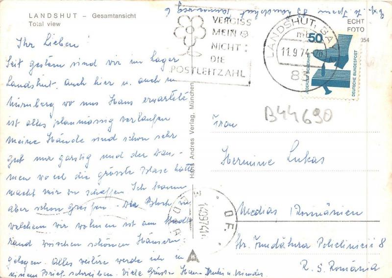 B44690 Landshut Gesamtansight panorama    germany