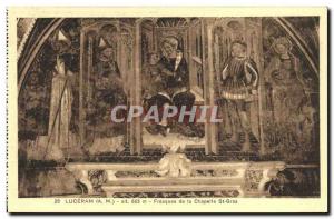 Old Postcard Luceram the Chapel Frescoes St Gras