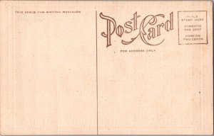 Vintage Christmas Romance Children Antique Jalopy Automobile  Antique Postcard