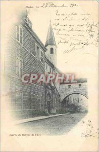 Old Postcard Dole Arc College Entrance Map 1900