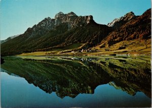 Evening Mood at the Lake Sufers/Rheinwald on San Bernardino Route Postcard PC528