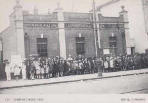 Enfield Conservative Politics Club Party 1928 View Photo Postcard