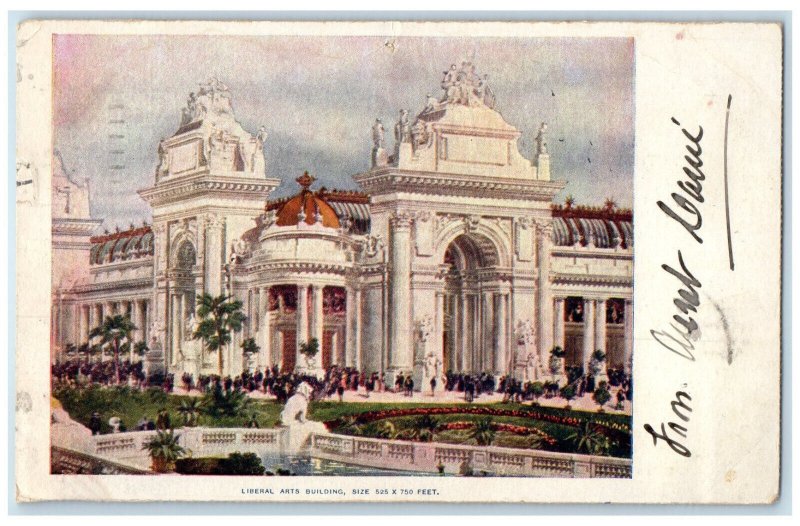 1904 Liberal Arts Building St. Louis MO World's Fair Lakewood NJ Postcard