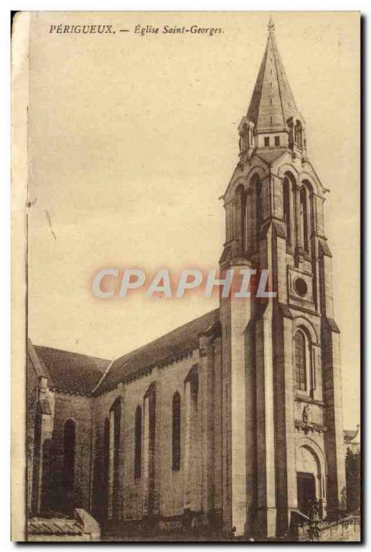 Old Postcard Perigueux Church Saint Georges
