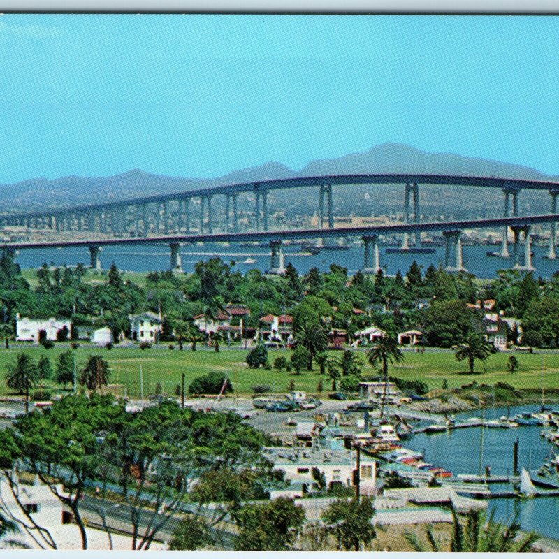 c1960s San Diego CA Coronado Bridge US Naval Air Station Army Force Base PC A241