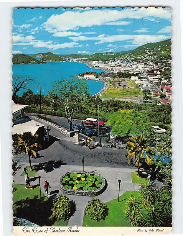 Postcard The Town of Charlotte Amalie St. Thomas US Virgin Islands