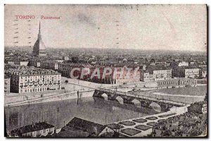 Old Postcard Panorama Torino