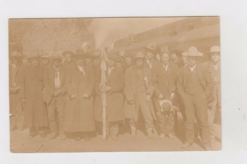 canada  british columbia real photo fernie indian tribe chiefs FOTO DOCUMENT 