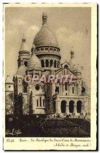 Old Postcard From Paris Basilica Sacre Coeur From Montmartre