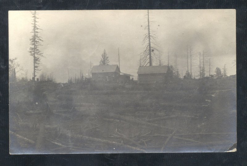 RPPC MT. ANGEL OHIO TO HUDSON WISCONSIN 1908 VINTAGE REAL PHOTO POSTCARD