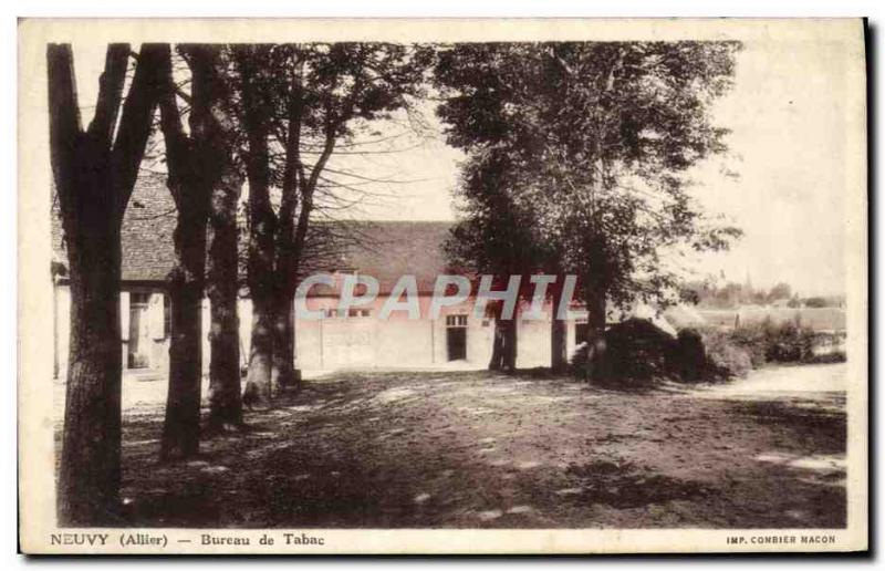 Old Postcard Neuvy Tobacconist