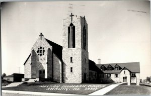 RPPC Messiah Lutheran Church Sterling IL c1960 Vintage Postcard P32