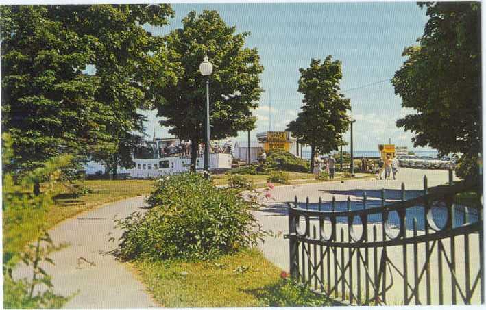 Waterfront Boat Dock Downtown St. Ignace Michigan MI