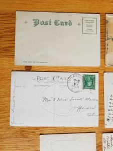 10 Old Embossed Post Cards