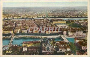 Postcard Old Lyon (Rhone) Vue Generale