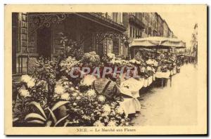 Old Postcard The Nice Marche aux Fleurs