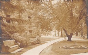 J62/ Urbana University of Illinois RPPC Postcard c1910 Building Sidewalk 232