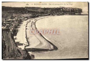 Old Postcard Mers les Bains View and Prospect of the Beach