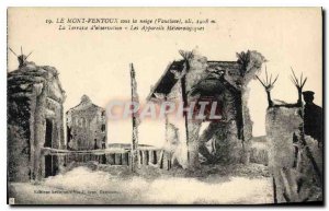 Old Postcard Mont Ventoux (Vaucluse) in the naige (Vaucluse) alt 1908 m App O...