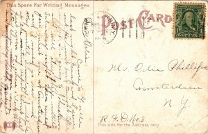 Postcard NY Gloversville Carnegie Public Library