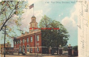 7 Postcards, Brockton, Massachusetts, Various Views, Post Office, Buildings,Park