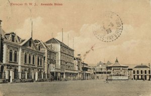 curacao, D.W.I., WILLEMSTAD, Avenida Brion (1923) Postcard