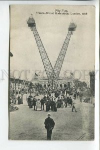 439386 UK London Franco-British Exhibition Flip-Flap attraction 1908 photo RPPC