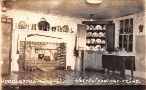 E8/ Cambridge City Indiana In Photo RPPC Postcard 1948 Interior Huddleston House