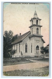 c1910's Evangelical Church Ransom Illinois IL Unposted Antique Postcard