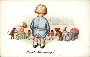 Cute Little Boy Wakes Up to His Toys GOOD MORNING! Juvenile Series 3292