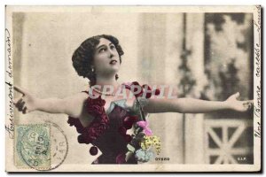 Old Postcard Fantasy Theater Woman Otero