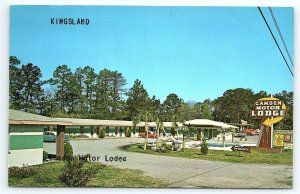 1950s KINGSLAND GEORGIA CAMDEN MOTOR LODGE US-17 W.J. BRANNEN POSTCARD P1119