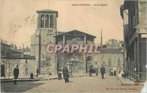 Postcard Old Grand Saint Etienne Church