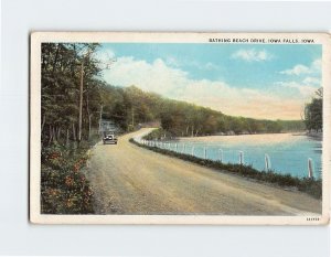 Postcard Bathing Beach Drive, Iowa Falls, Iowa