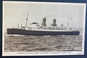 Mint Canada Real Picture Postcard Canadian Liner Duchess Of Bedford