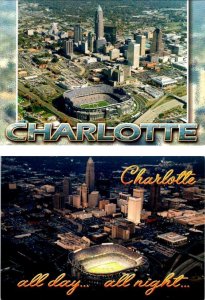 2~4X6 Postcards Charlotte, NC North Carolina  ERICSSON STADIUM Panthers Football