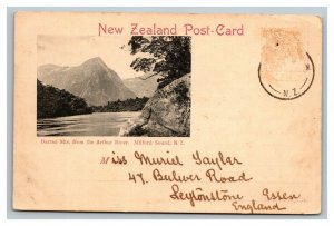 Vintage 1903 Photo Postcard Darran Mountains Arthur River New Zealand