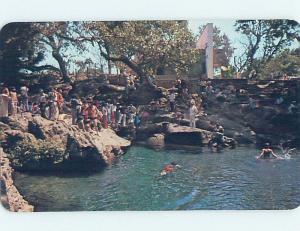 Pre-1980 SWIMMING AT KNEE OF THE DEVIL Uruapan - Michoacan Mexico F5878