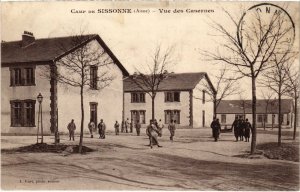 CPA Militaire - Camp de SISSONNE - Vue des Casernes (69932)