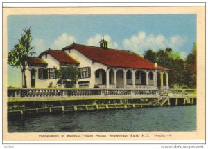 SHAWINIGAN FALLS, Quebec, Canada, 1900-1910's; Bath House, Vespasienne Et Bai...