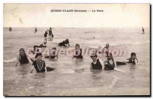 Postcard Old Quend Plage (Somme) Le Bain