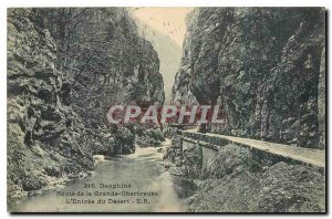 Old Postcard Dauphine Route Grande Chartreuse L'Entree Desert