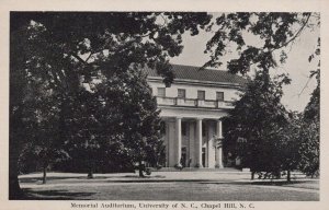 Postcard Memorial Auditorium University if NC Chapel Hill NC
